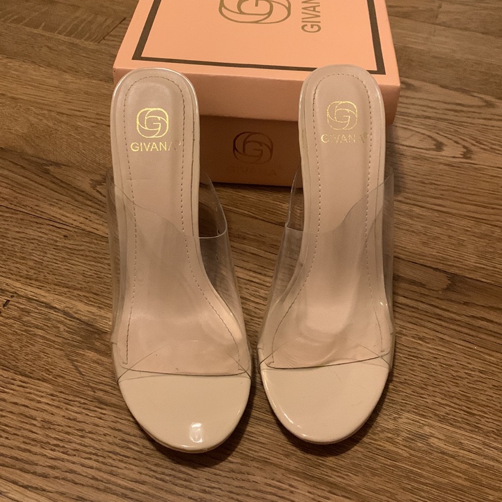 Clear heels